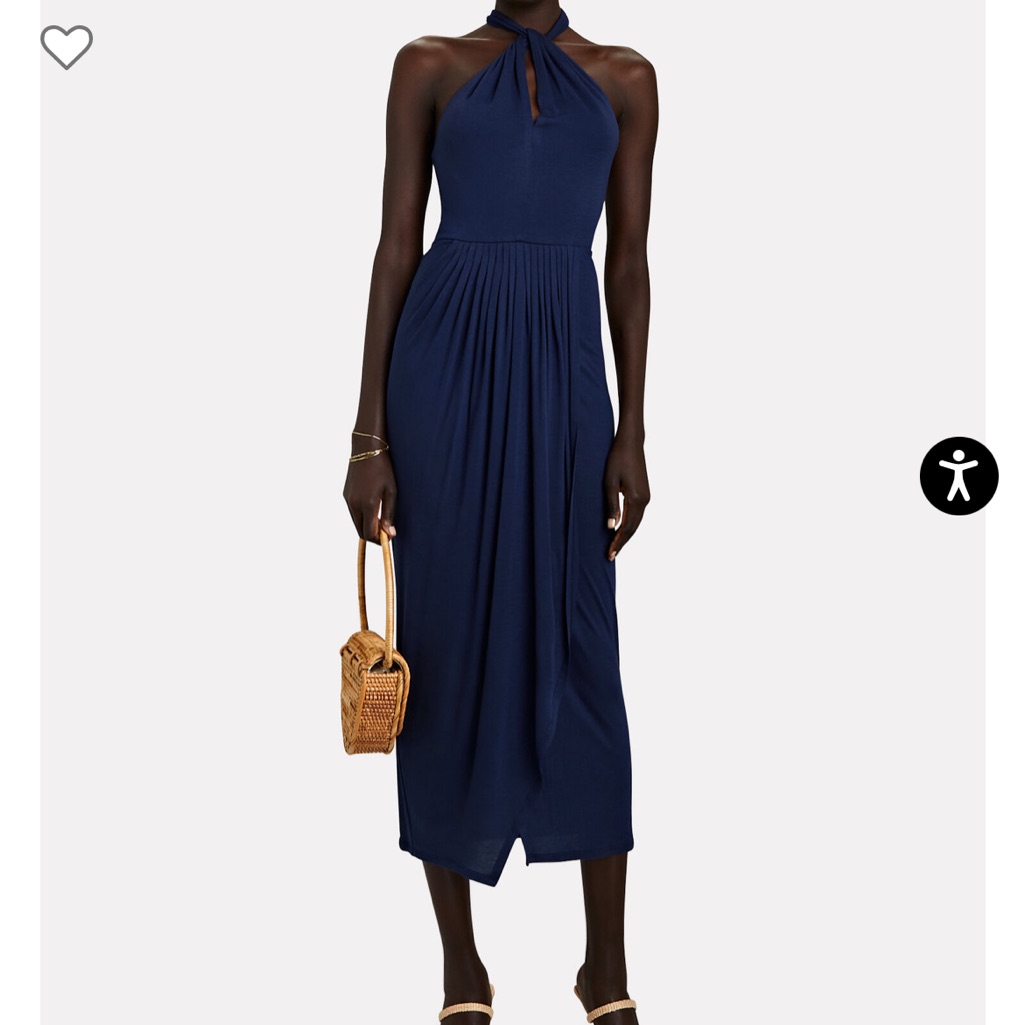 Intermix Angeline Halter Midi Dress